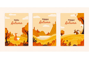 Animals In Autumn Forest Brochures