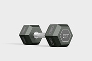 Metallic Gym Dumbbell Mockup, an Advertising Mockup by tiyasprabawa (Thumbnail 2 of 5)