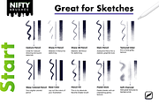 Nifty Brushes for Procreate, a Brush Add-On by Riveros Illustration (Thumbnail 6 of 11)
