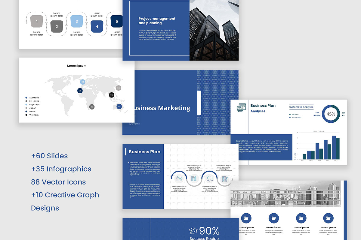 Modern Business PowerPoint Template, a Presentation Template by Artemis-products (Photo 3 of 5)