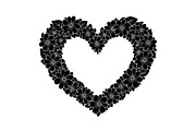 Floral Heart Frame Silhouette Pack, an Illustration by Artivon (Thumbnail 20 of 49)