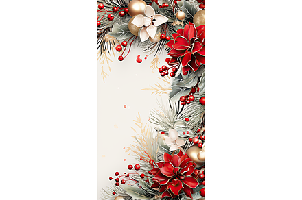 Christmas and New Year festive frame