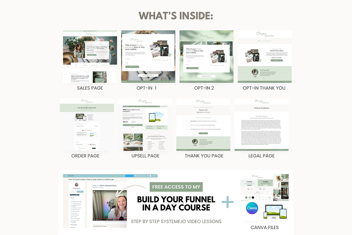 Sage Systeme.io Funnel Template preview 6