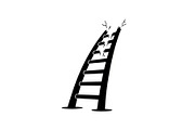 50 Broken Ladder Silhouette Bundle, an Illustration by Designs_River (Thumbnail 33 of 51)