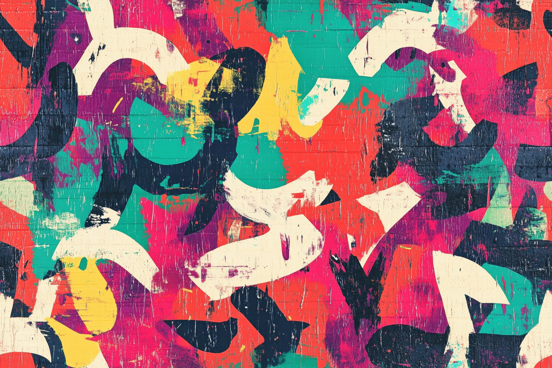 A vibrant abstract background featuring bold brush strokes and colorful ...