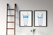 Water Splashes Ice Watercolor, an Object Graphic by JSolomatina (Thumbnail 5 of 6)