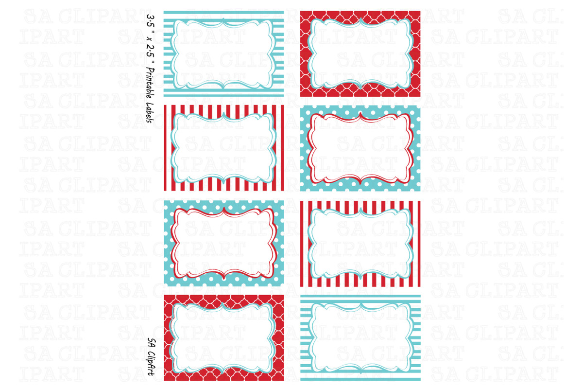Printable labels Set, an Illustration by SA ClipArt (Photo 1 of 3)