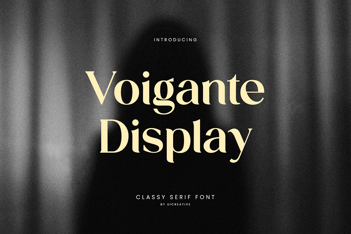 Voigante Display Classic Serif Font, a Serif Font by UICreative (Photo 1 of 11)