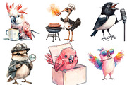 Funny Australian Bird Clipart, an Illustration by Watercolor design (Thumbnail 3 of 5)