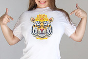 Cute watercolor tigers. Part 5, an Animal Illustration by Watercolor fantasy (Thumbnail 4 of 4)
