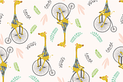 Cute giraffe vector.Animal pattern., an Animal Illustration by StudioLondon (Thumbnail 4 of 4)