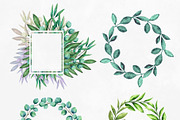 Watercolor Green Leaves, a Healthcare Illustration by Color_Brush (Thumbnail 4 of 8)