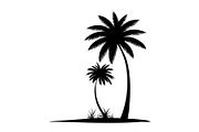 Tropical Palm Tree Silhouette Bundle, an Illustration by Amazin_art (Thumbnail 10 of 21)