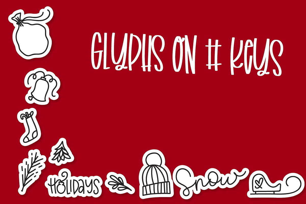 Christmas Dingbat Font preview 3