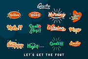 Dungly- Retro Script Fun, a Script Font by Ginart (Thumbnail 4 of 10)