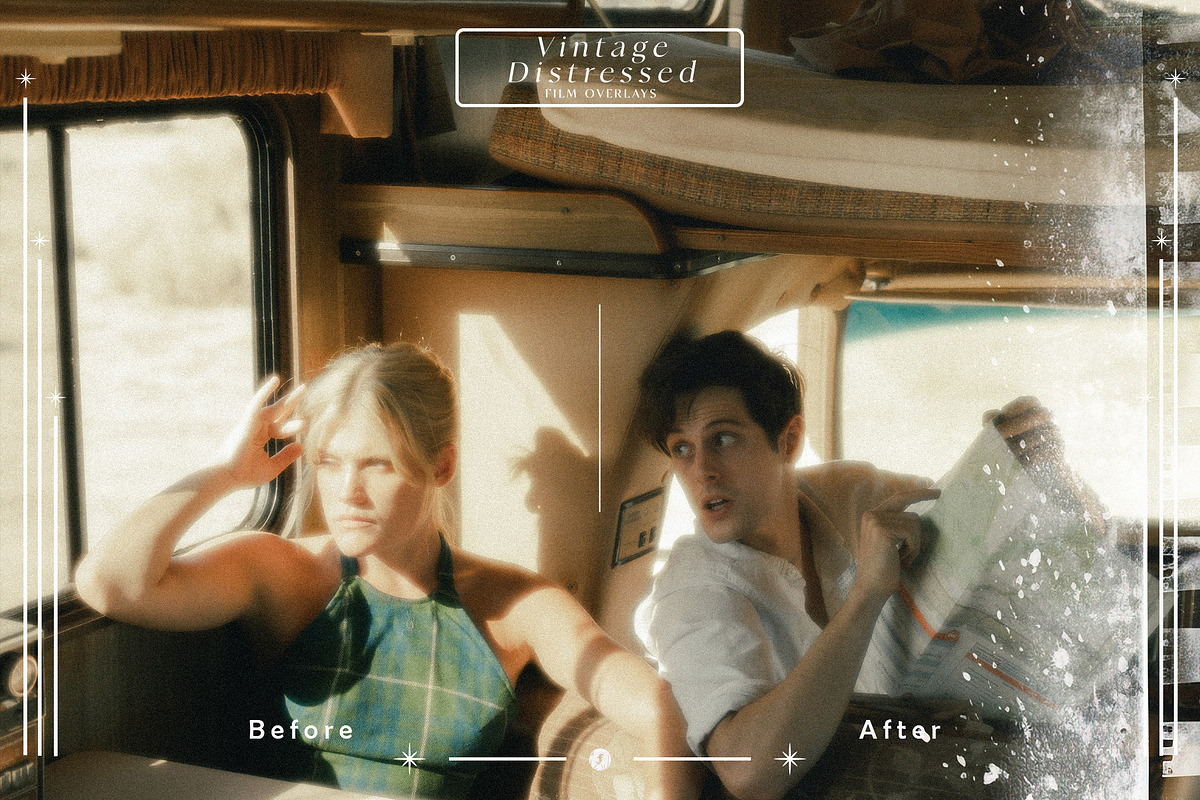 Vintage Distressed Film Overlays, a Texture Graphic by Freezerondigital (Photo 6 of 13)
