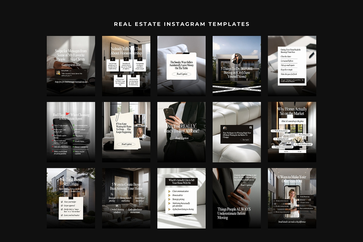 600 Real Estate Content Kit, a Social Media Template by Instprofi | Studio Estimo (Photo 4 of 13)