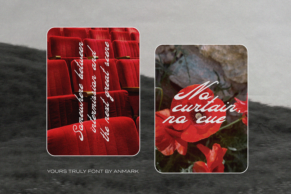 Yours Truly Bold Vintage Script Font, a Script Font by AnMark (Photo 9 of 12)
