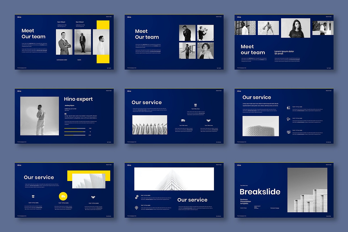 Hino - Business Google Slide, a Presentation Template by Dens Creative Studio (Photo 3 of 6)