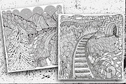 Black and white landscapes, a Texture Illustration by ImHope (Thumbnail 14 of 15)