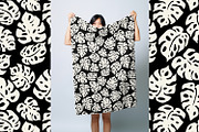 White Monstera Leaves, a Pattern Graphic by MalyskaStudio (Thumbnail 15 of 19)