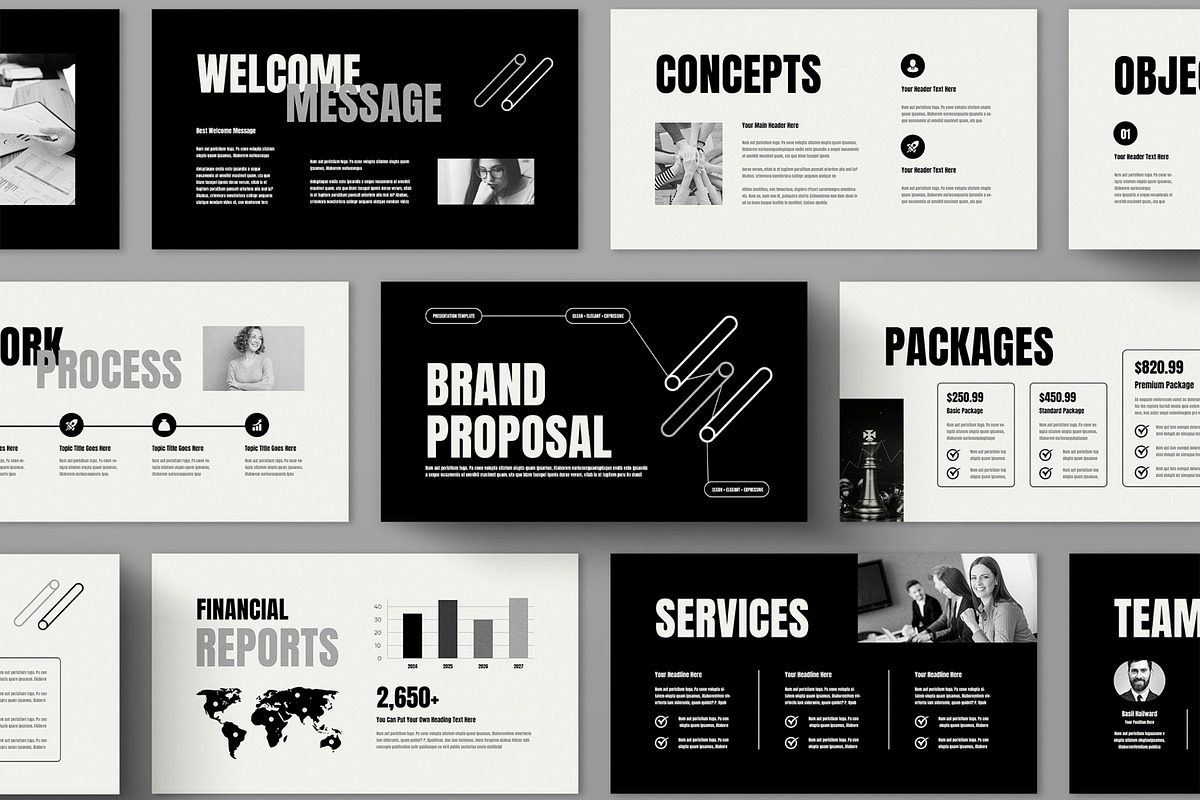 Brand Proposal Presentation Layout, a Presentation Template by ContestDesign (Photo 1 of 5)