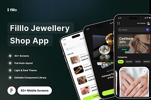 Filllo - Jewellery Shop App UI Kit, an UI Kit Template by floxui