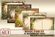 Magic forest Blank background, a Seasonal Illustration by CraftArtStory (Thumbnail 3 of 4)