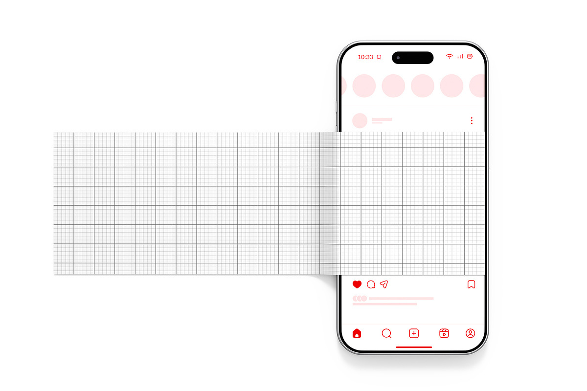 Social Media Carousel Screen Mockup, a Product Mockup by graphypix