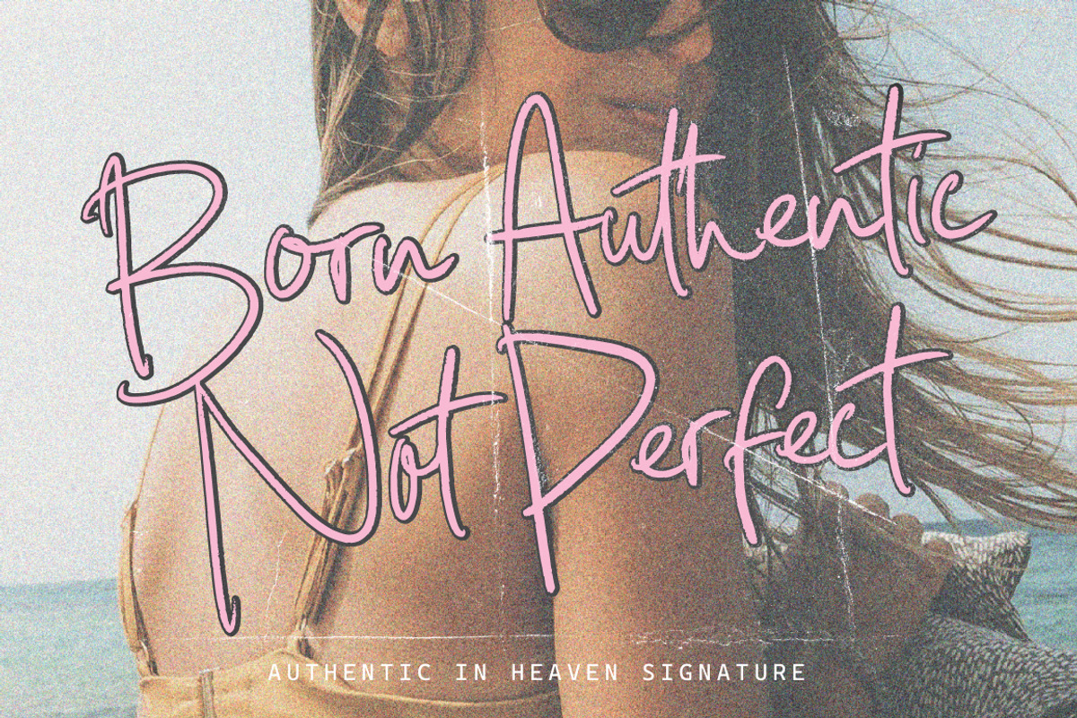 Authentic in Heaven - Handwritten, a Handwritten Font by tebaltipislab (Photo 9 of 13)