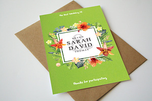 Wedding Invitation And Save The Date