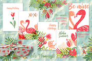Let's Flamingle tropical collection, a Decorative Illustration by antuanetto (Thumbnail 11 of 16)