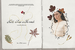 Fall Press & Thread - Collage Kit