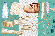 Ocean Whimsy Watercolor Wonders, an Illustration by Amarawolf's Art (Thumbnail 4 of 18)