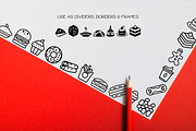 Food Alphabet - Dingbat Font, a Symbol Font by WADLEN (Thumbnail 7 of 7)