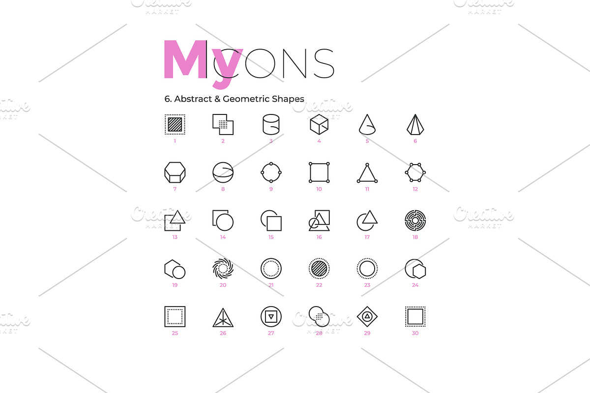 My Icons, an Outline Icon by Andrew Kras Design (Photo 13 of 38)