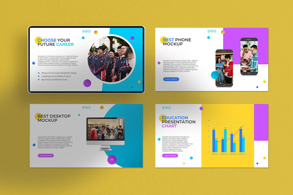 Education Learning Presentation, a Presentation Template by Dream-Lab (Photo 5 of 7)