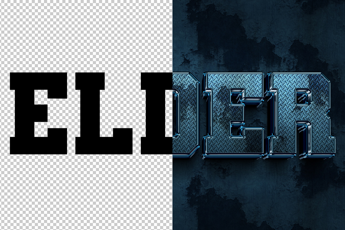 Elder 3D editable text effect, a Layer Style Add-On by Hello Muh (Photo 2 of 2)