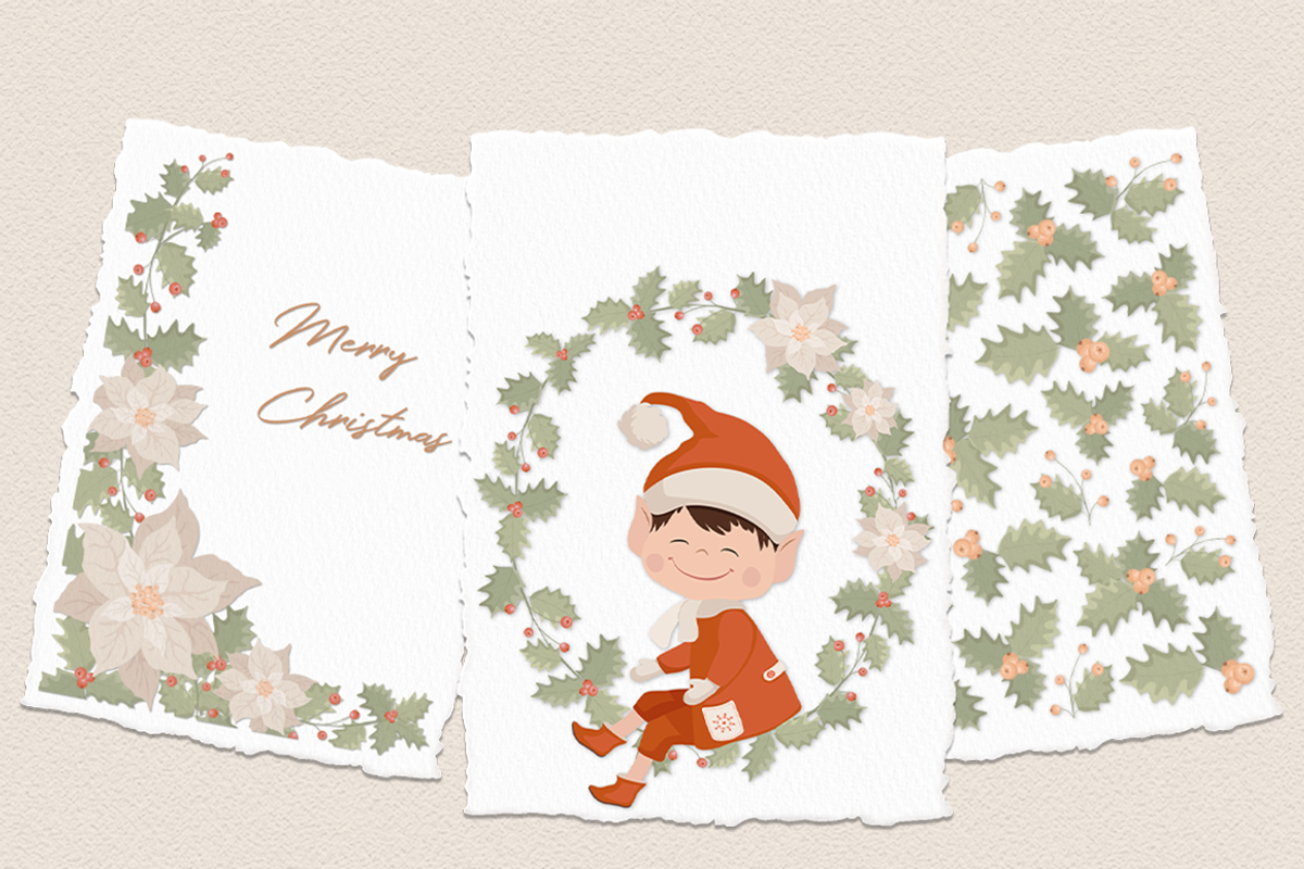 Christmas Elves Part 2 Illustrations, a Decorative Illustration by Irena Art (Photo 2 of 8)