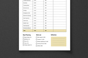 Monthly Budget Planner Worksheet, a Stationery Template by MightyDesign (Thumbnail 3 of 8)