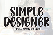 Simple Designer | Script Font