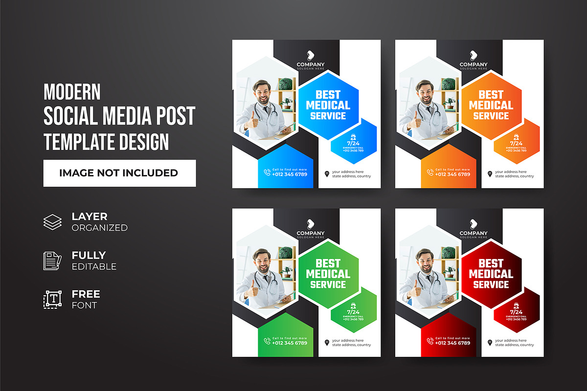 Social Media Post Template, a Social Media Template by gstudiovect21 (Photo 48 of 72)