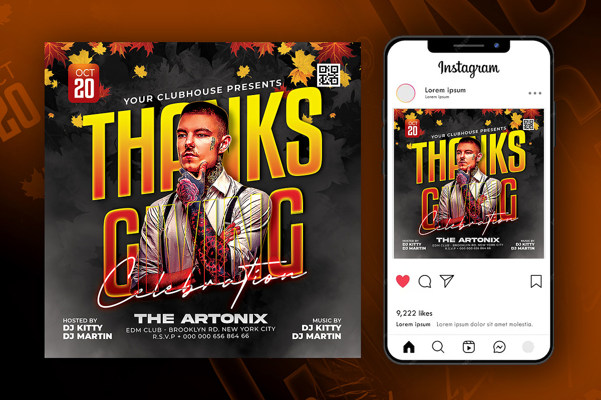 Thanksgiving Day Flyer, a Flyer Template by Artonix (Photo 3 of 3)