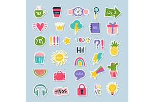 Daily Stickers. Planner Journal