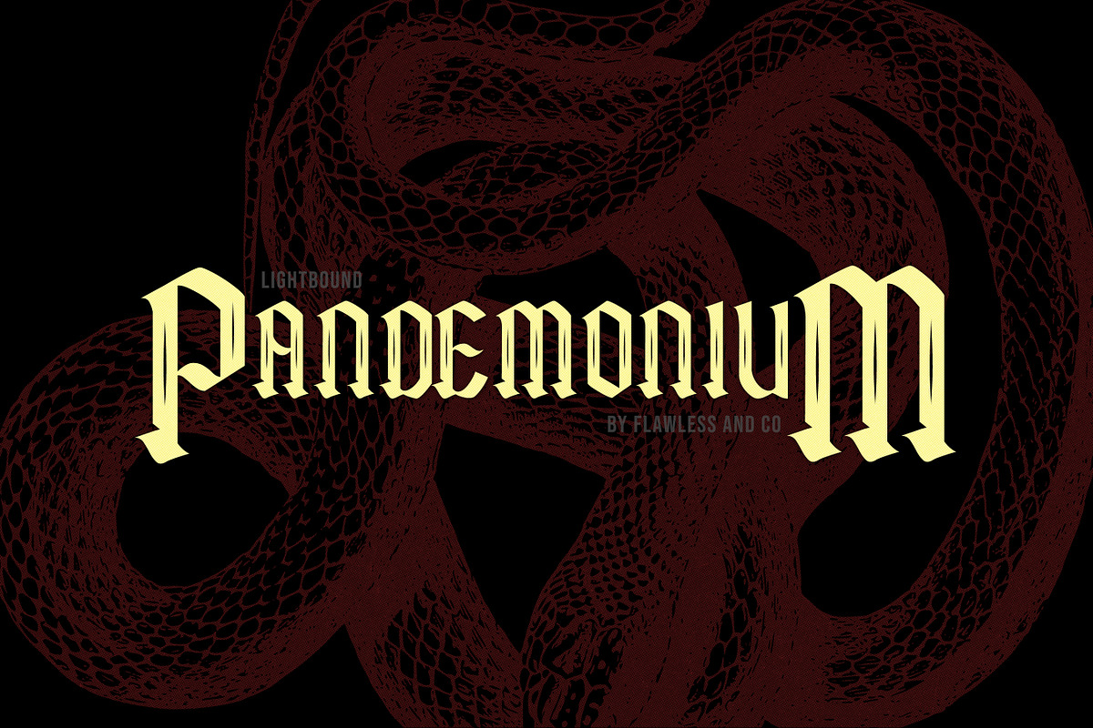 Lightbound - Blackletter Kufic Font, a Blackletter Font by Flawless And Co (Photo 10 of 11)
