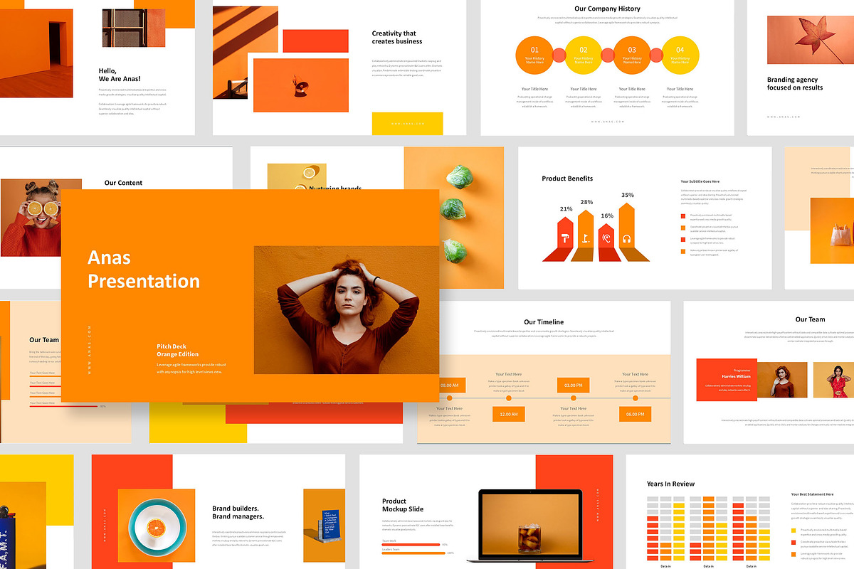 Anas : Pitch Deck Keynote, a Presentation Template by Punkl Camp (Photo 1 of 9)