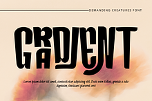 DEMANDING CREATURES - CONDENSED FONT