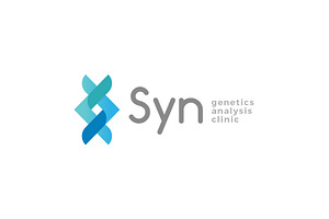 Double oposed arrow DNA logo design