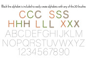 Stitched Alphabet and Brushes, a Brush Add-On by Melissa Held Designs (Thumbnail 3 of 4)