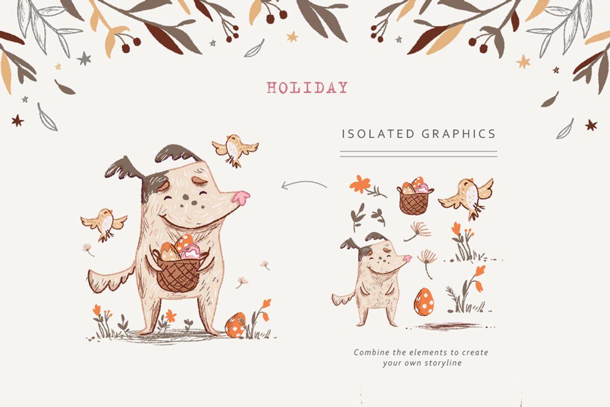 One Dog Story • Character set, an Illustration by Yeticrab (Photo 2 of 12)